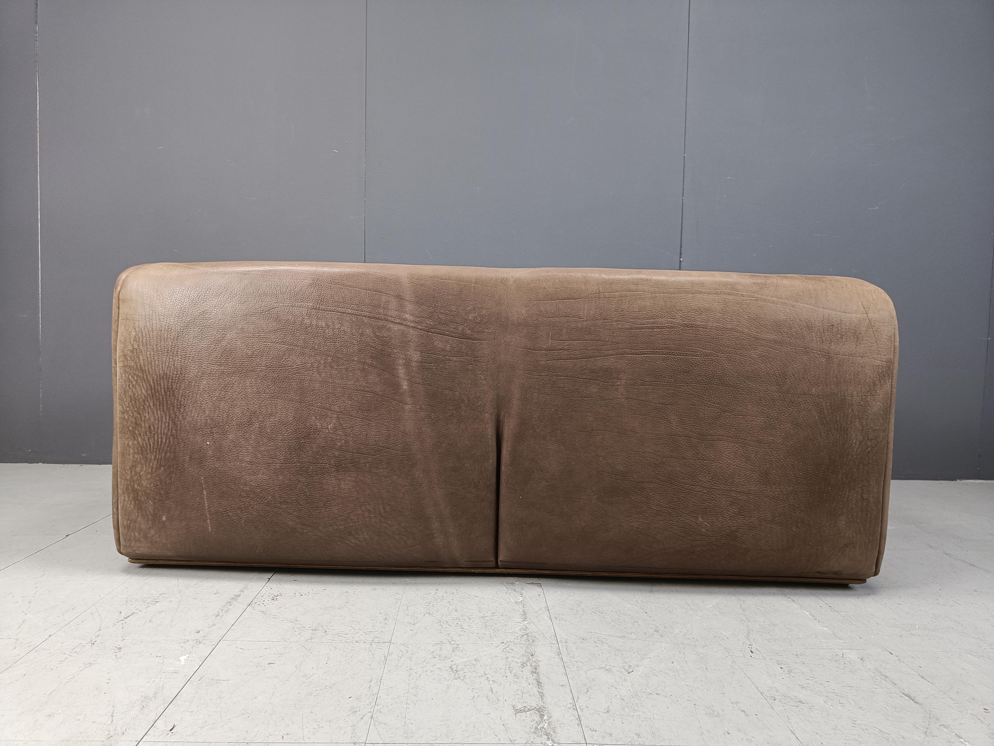 Pair of vintage DS47 sofa by Desede, 1970s 10