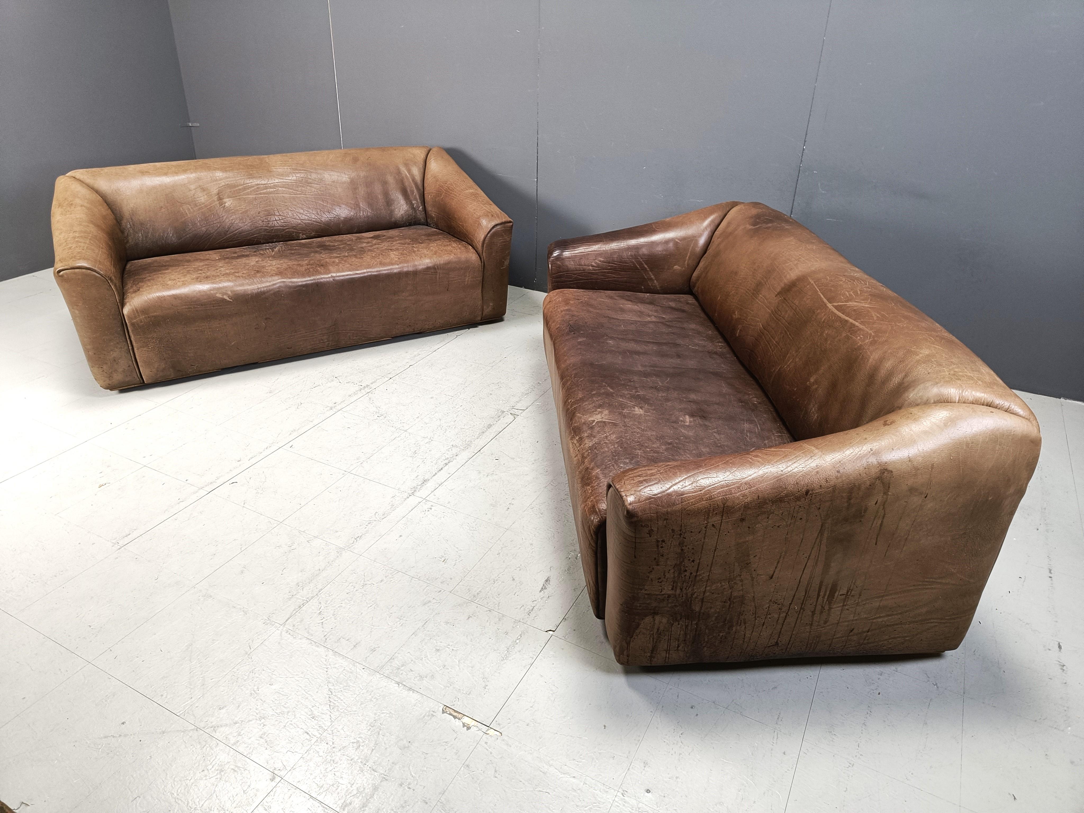 Swiss Pair of vintage DS47 sofa by Desede, 1970s