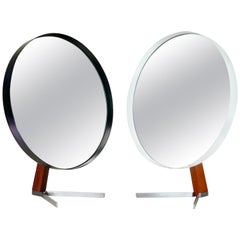 Pair of Vintage Durlston Designs Vanity Table Mirrors, Retro British 1960s MCM