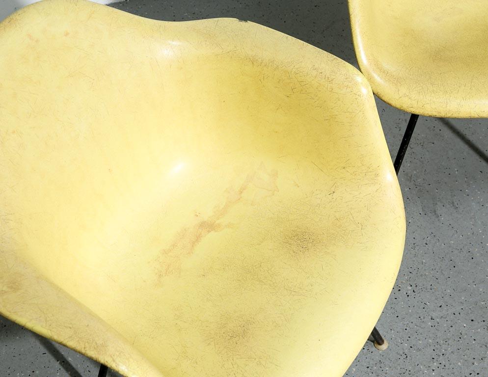 Pair of Vintage Eames Fiberglass Armshells In Good Condition For Sale In Brooklyn, NY