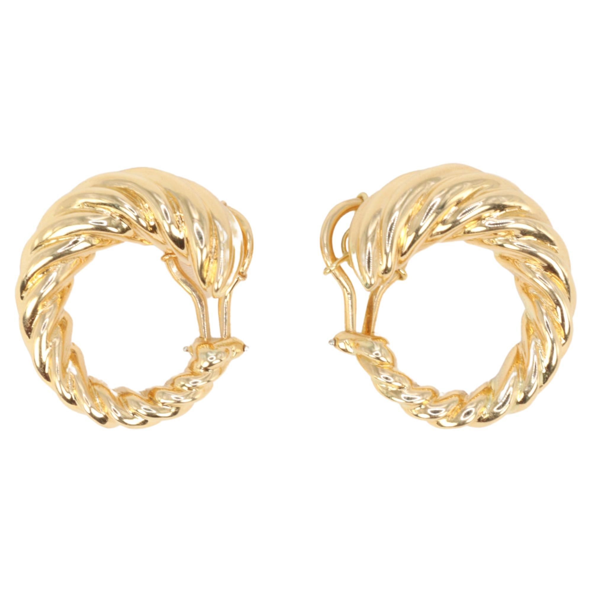 Louis Vuitton Louise hoop GM earrings at 1stDibs