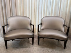 Pair of Vintage Edward Wormley for Dunbar "Janus" Armchairs