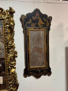 Paar englische Vintage-Chinoiserie-Spiegel