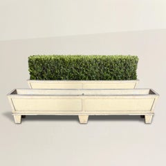 Pair of Vintage English Wood Planter Boxes