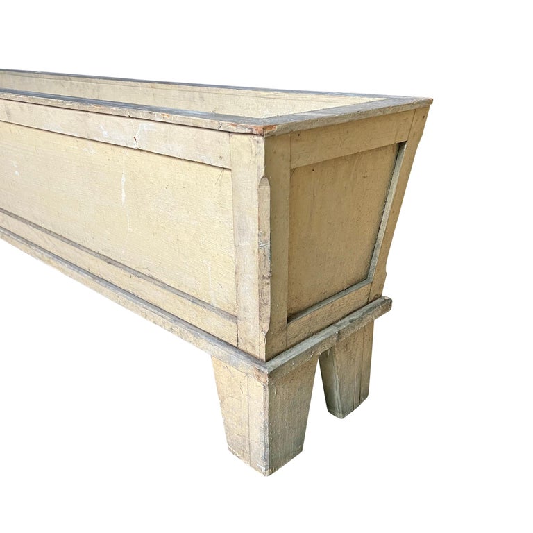 Pair of Vintage English Wood Planter Boxes For Sale at 1stDibs