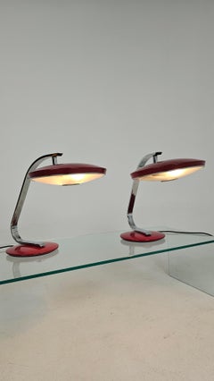 Coppia di lampade da tavolo vintage Fase