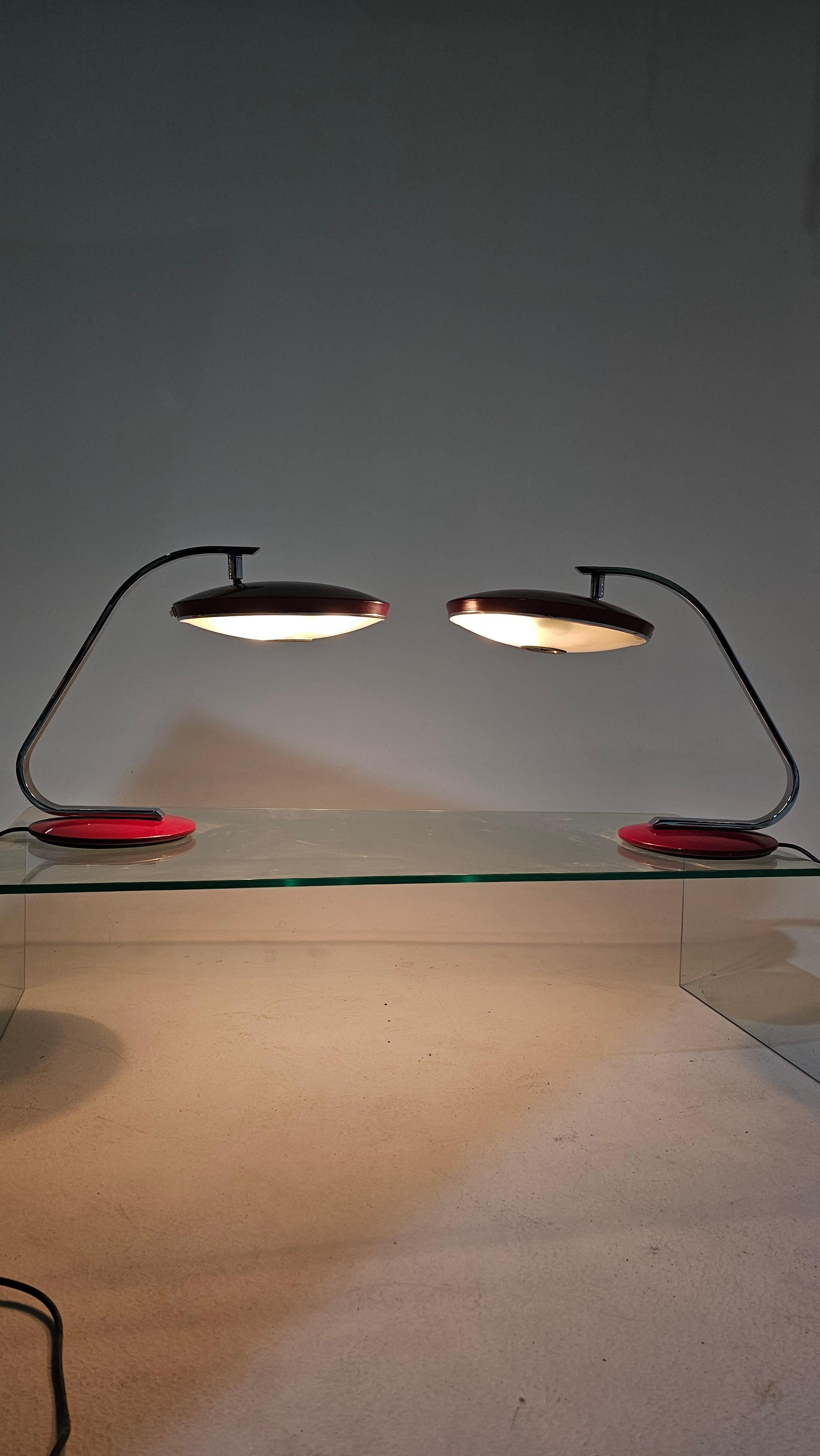 Espagnol Paire de lampes de table vintage Fase en vente
