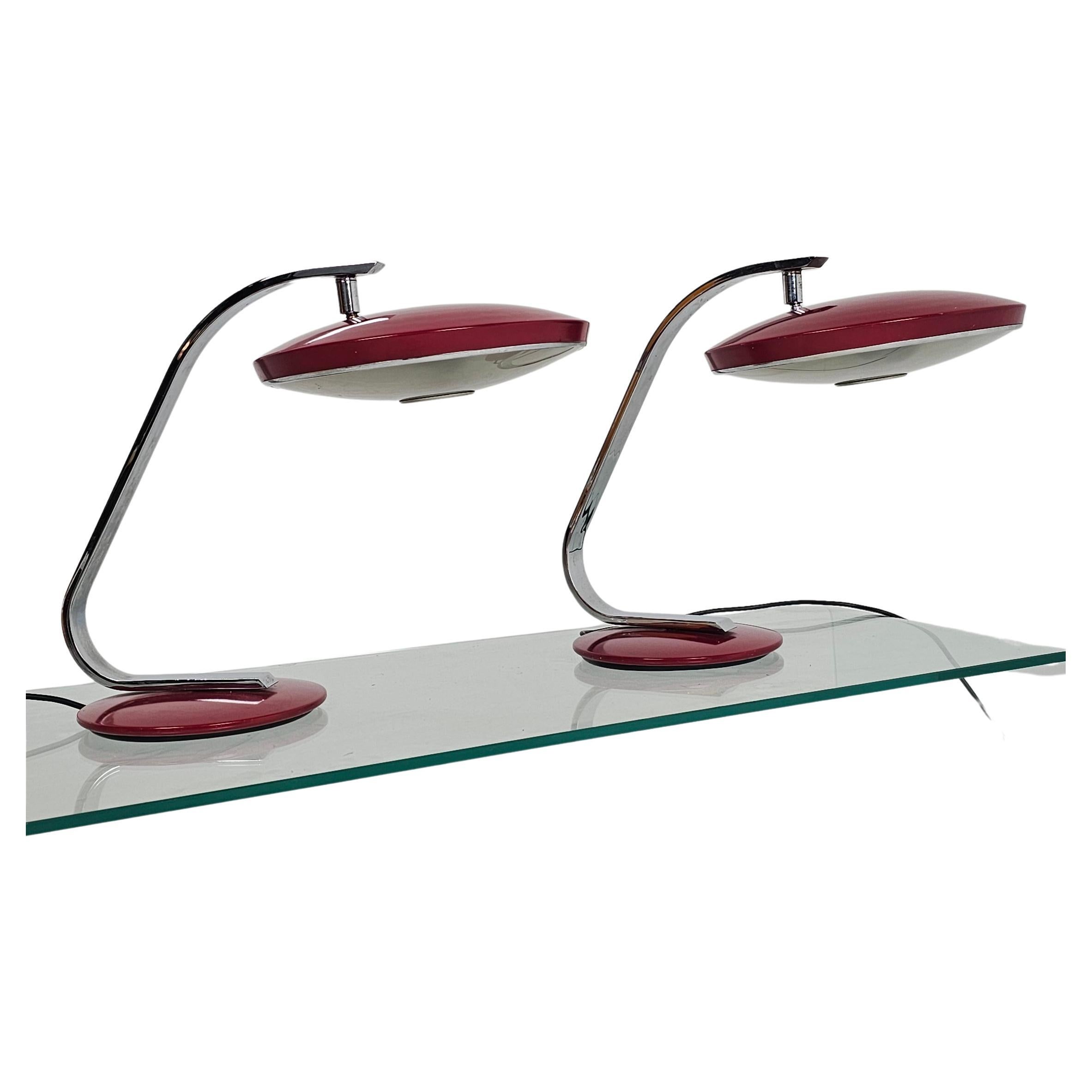 Pair of Vintage Fase Table Lamps