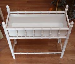 Pair of Vintage Faux Bamboo Planters
