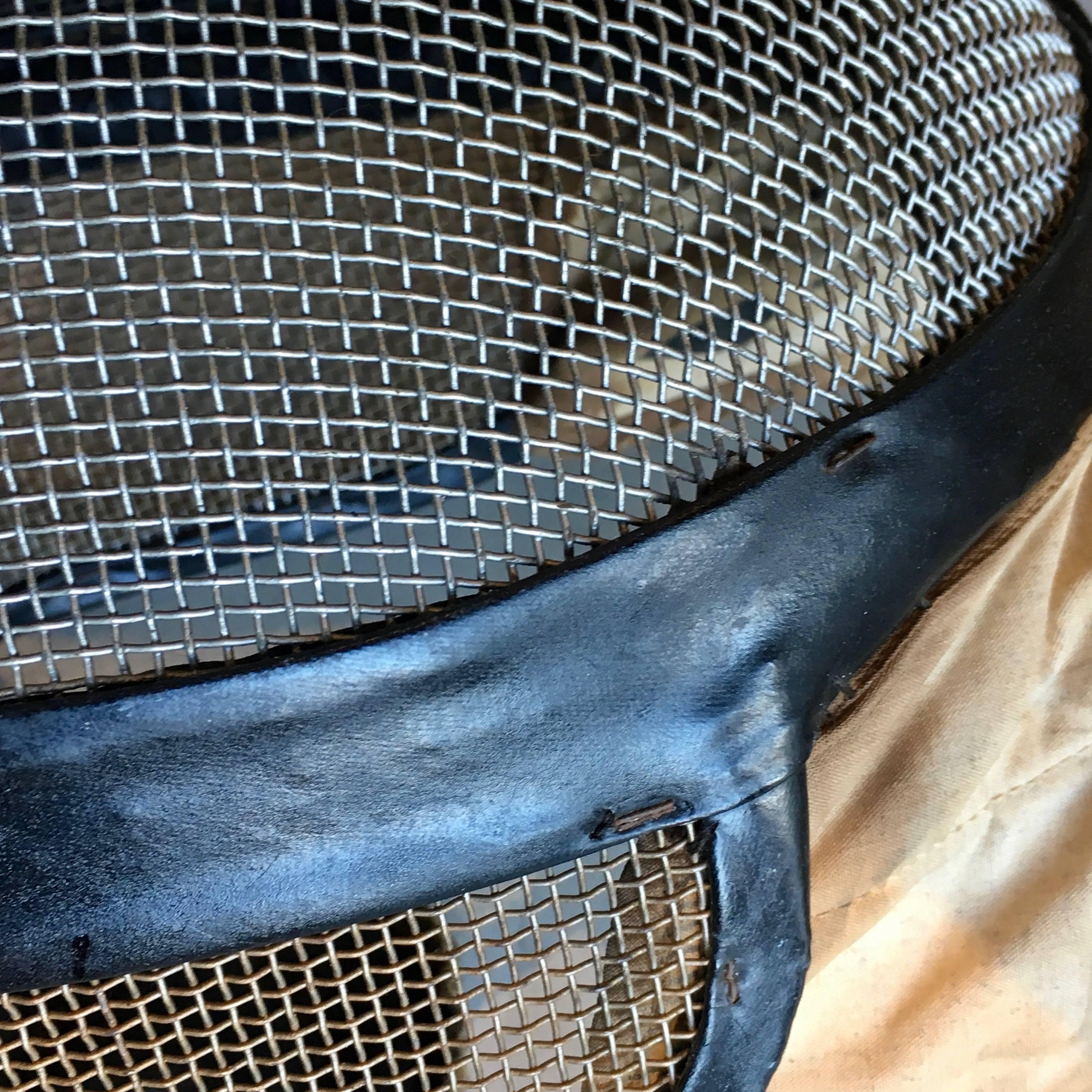 antique fencing mask