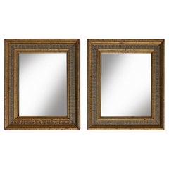 Tiny Vintage Florentine Mirrors; a pair