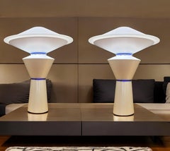 Pair of Post-Modern Table Lamps Designed by Pier Giuseppe Ramella