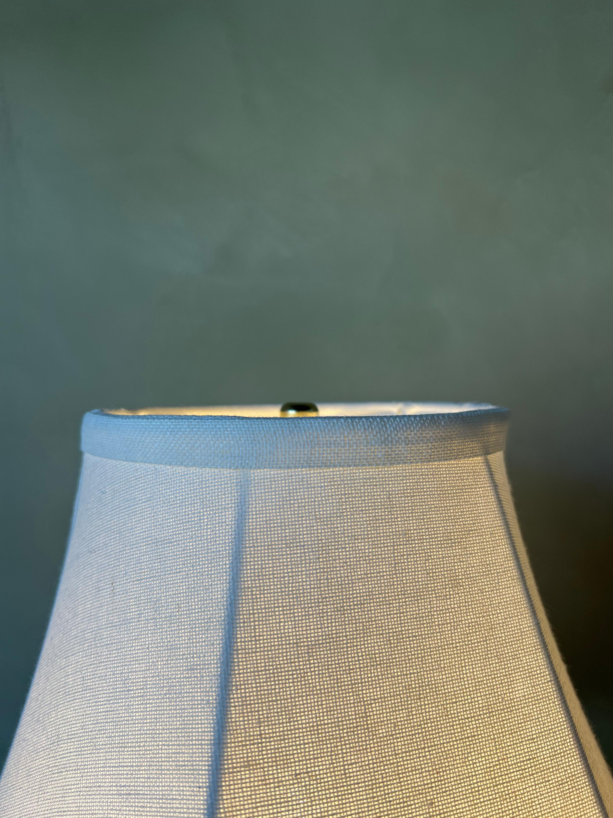 Fait main Paire de lampes de bureau vintage en grès cannelé par Brent Bennett en vente