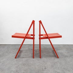 Pair of Vintage Folding Chairs by Aldo Jacober for Alberto Bazzani
