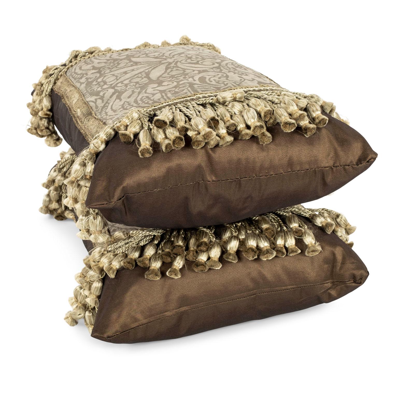 Coton Paire de coussins vintage Fortuny en vente