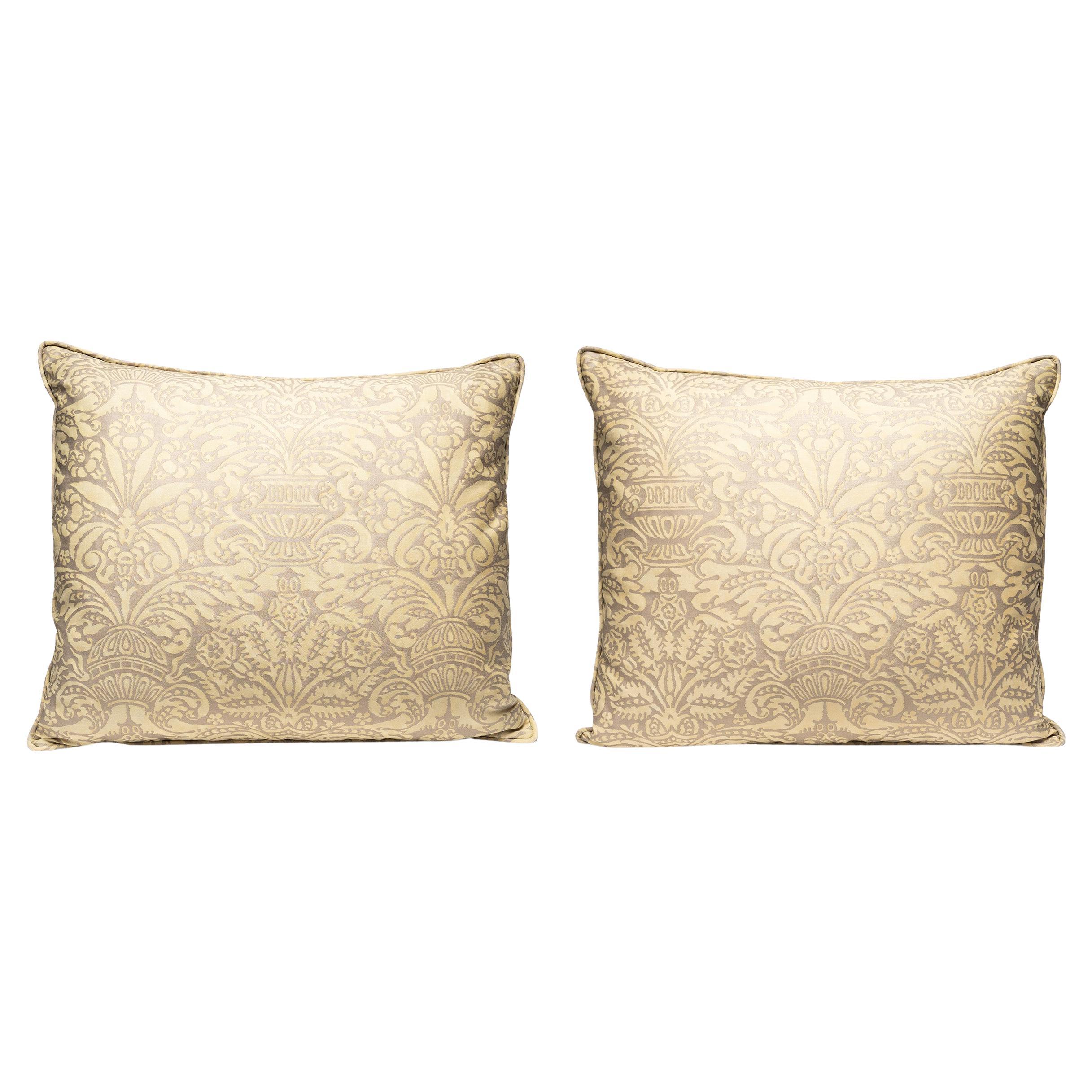 Coppia di cuscini vintage di Fortuny