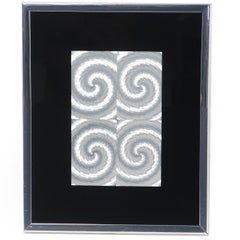 Pair of Vintage Framed Illusionary Op Art by Manifestations