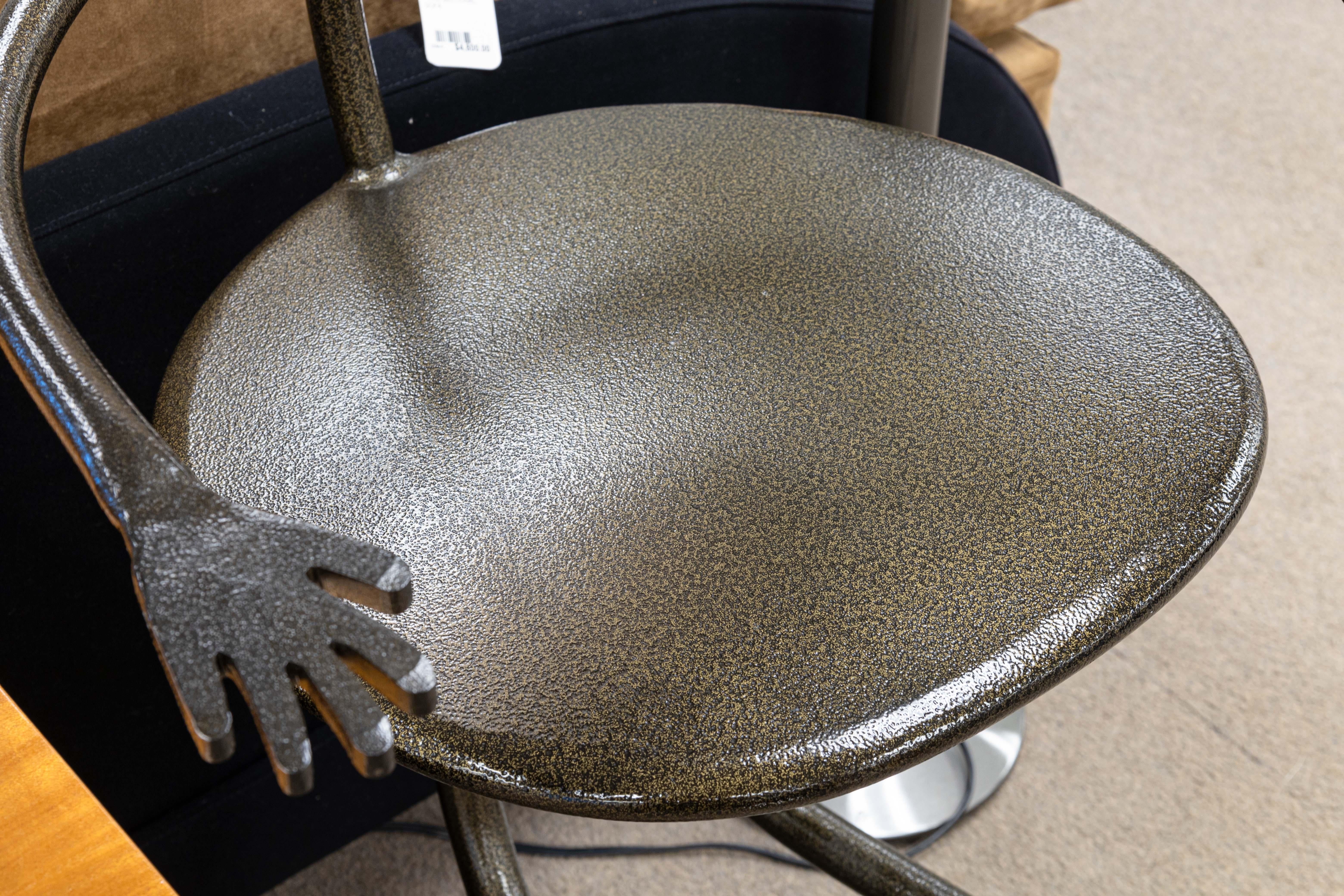 Pair of Vintage Fred Garbotz Rockledge Design Studios He She Bistro Barstools For Sale 7