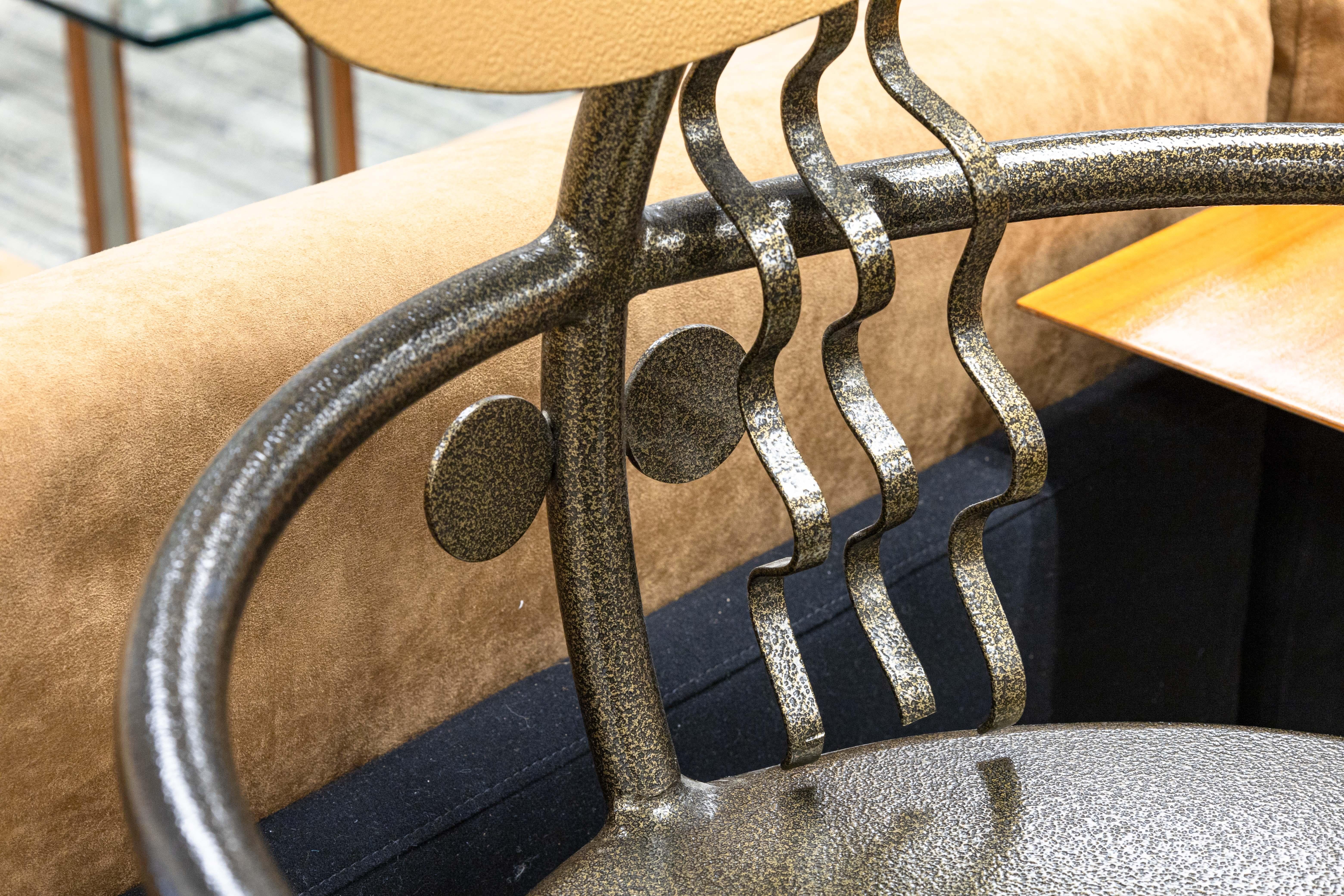 20th Century Pair of Vintage Fred Garbotz Rockledge Design Studios He She Bistro Barstools For Sale