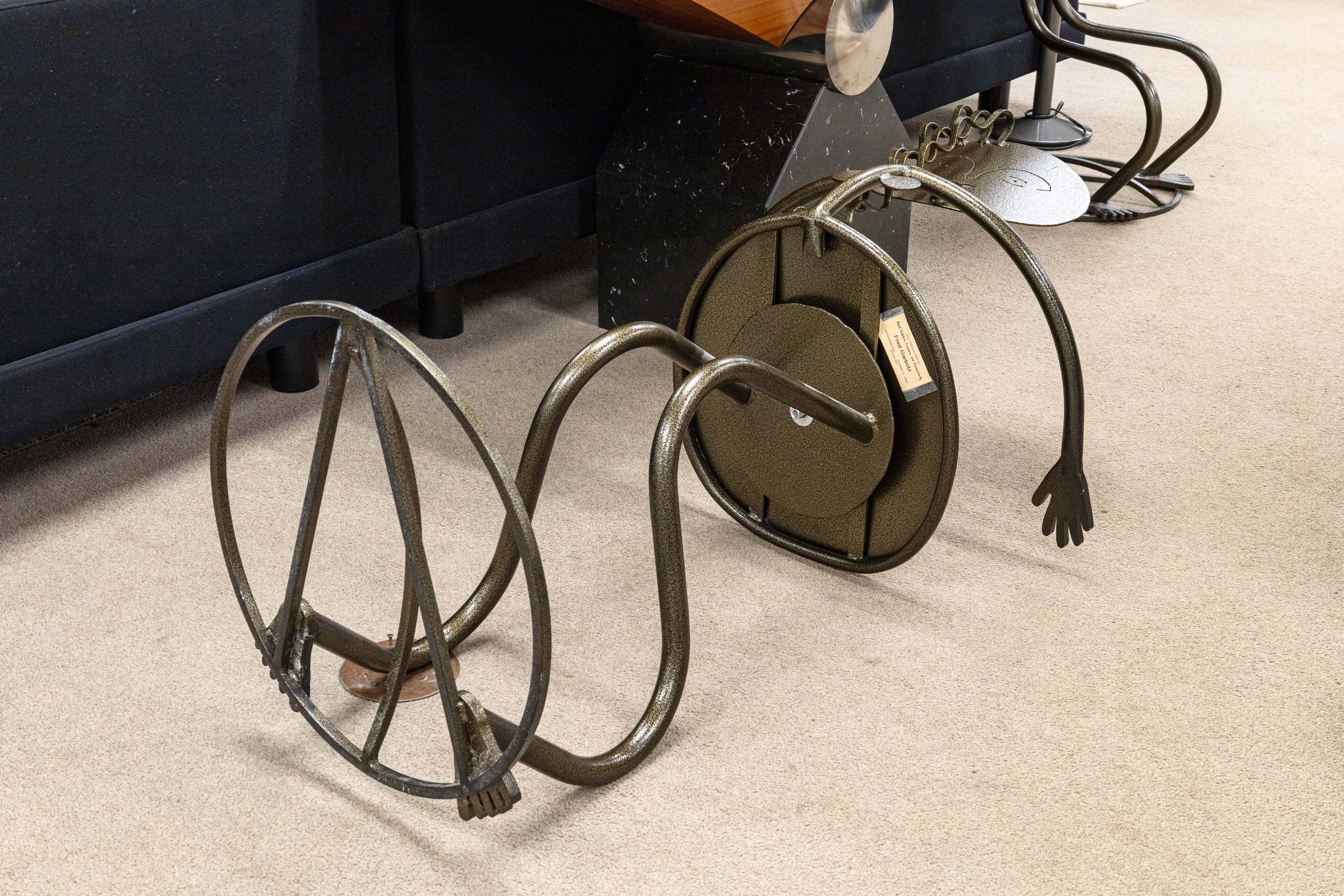Pair of Vintage Fred Garbotz Rockledge Design Studios He She Bistro Barstools For Sale 3
