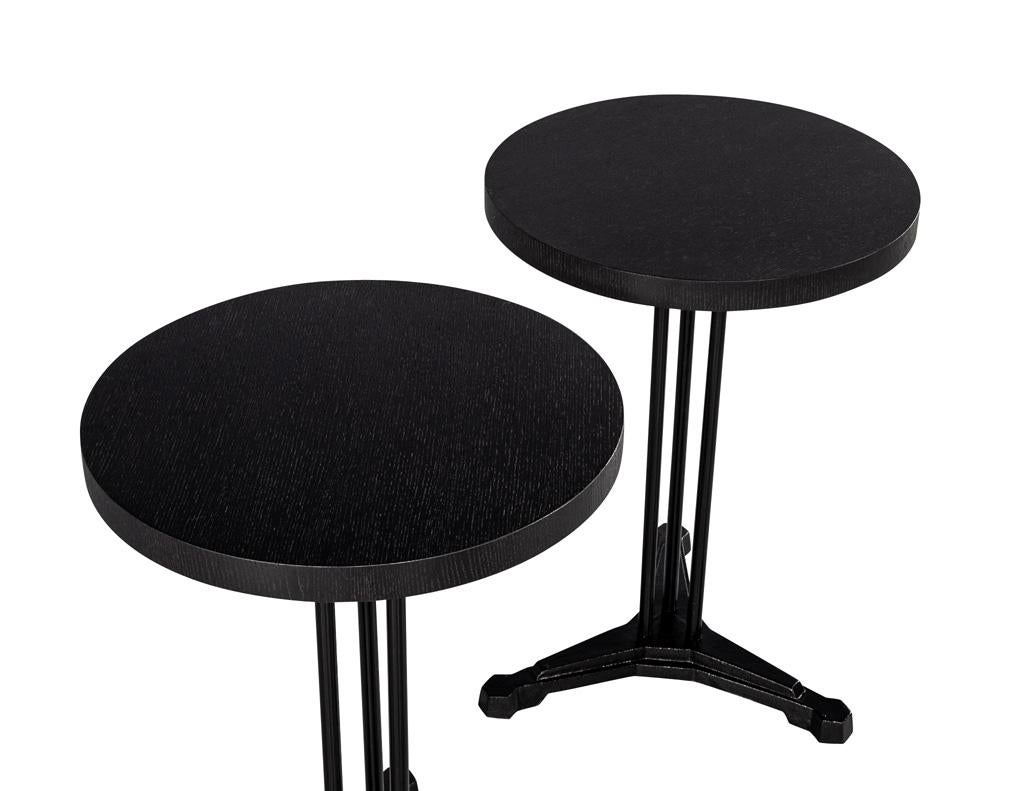 Paar französische Art-déco-Beistelltische im Vintage-Stil (Art déco) im Angebot