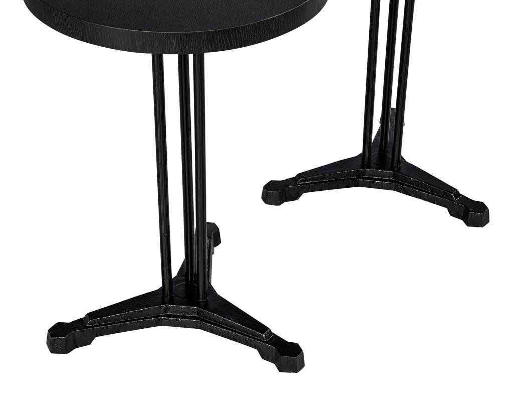 Paar französische Art-déco-Beistelltische im Vintage-Stil (Französisch) im Angebot