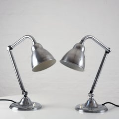 Pareja de lámparas de cabecera o sobremesa francesas vintage editadas por KI-E-KLAIR en los años 60