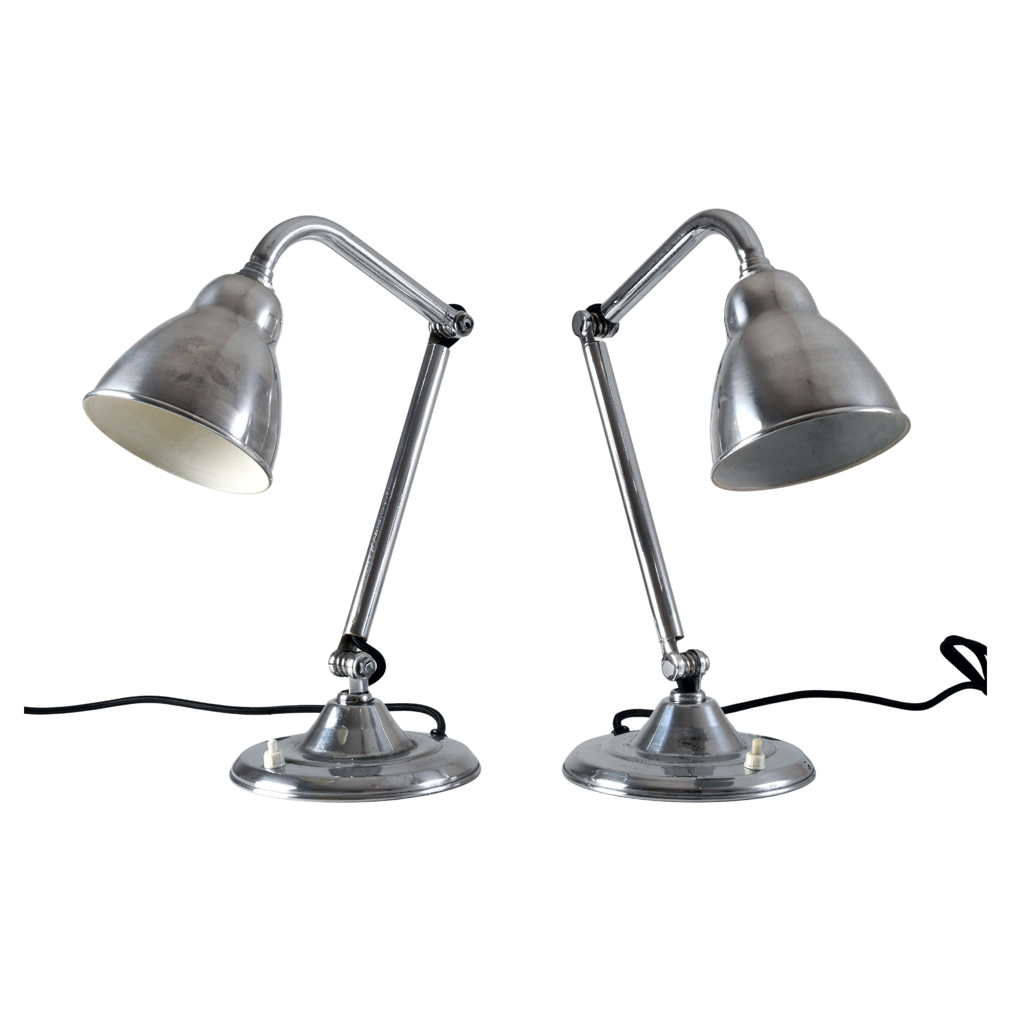 Pair of vintage french bedside or table lamps edited by KI-E-KLAIR in the 60s For Sale