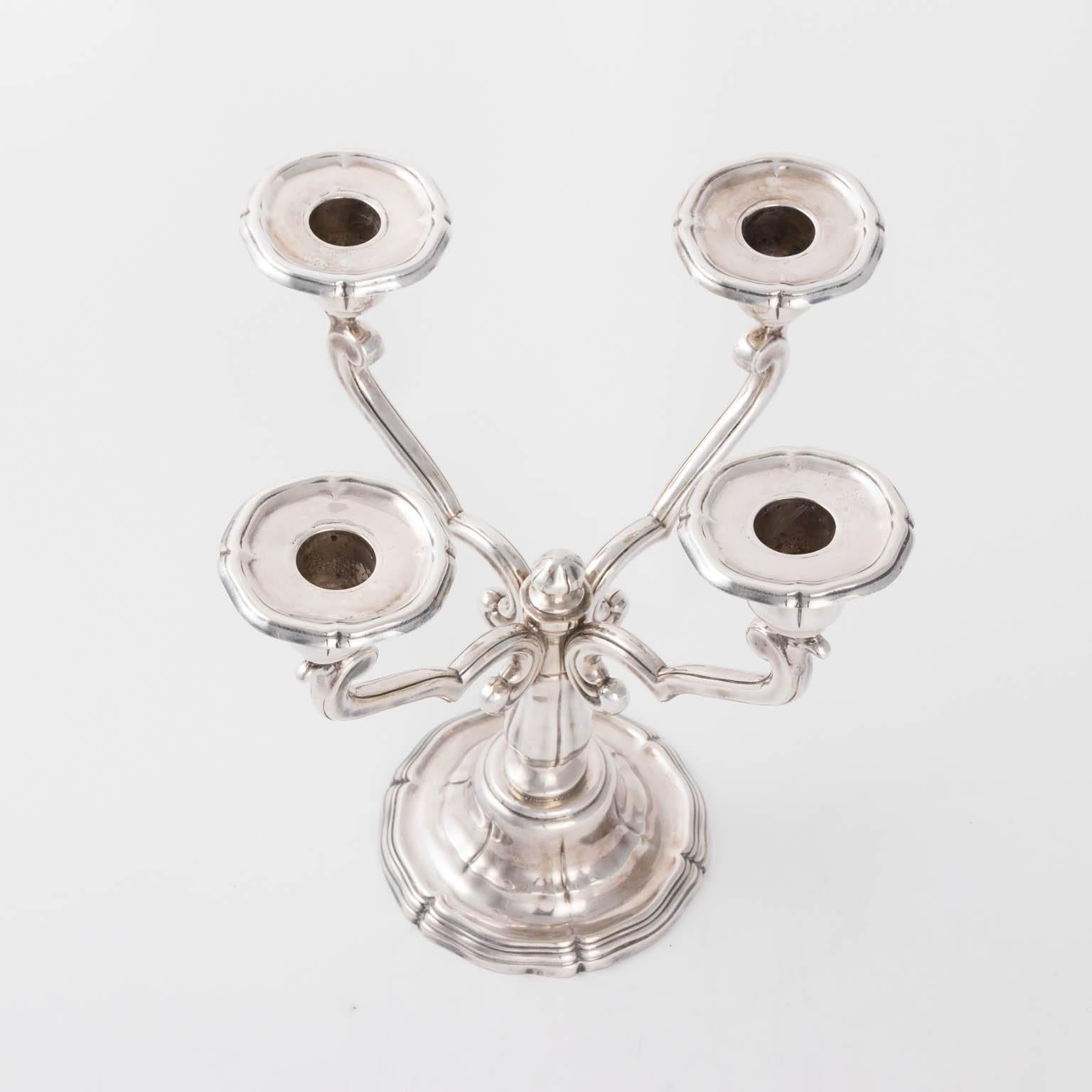 20th Century Pair of Vintage French Candelabra