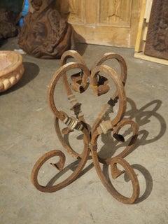 Pair of Vintage French Cast Iron and Slate Top Garden Tables