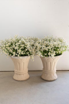 Pair of Vintage French Fluted Planters