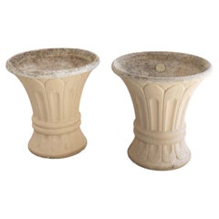 Pair of Vintage French Fluted Planters