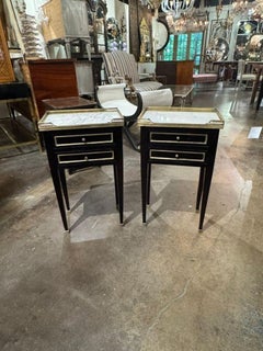 Pair of Vintage French Jansen Manner Side Tables