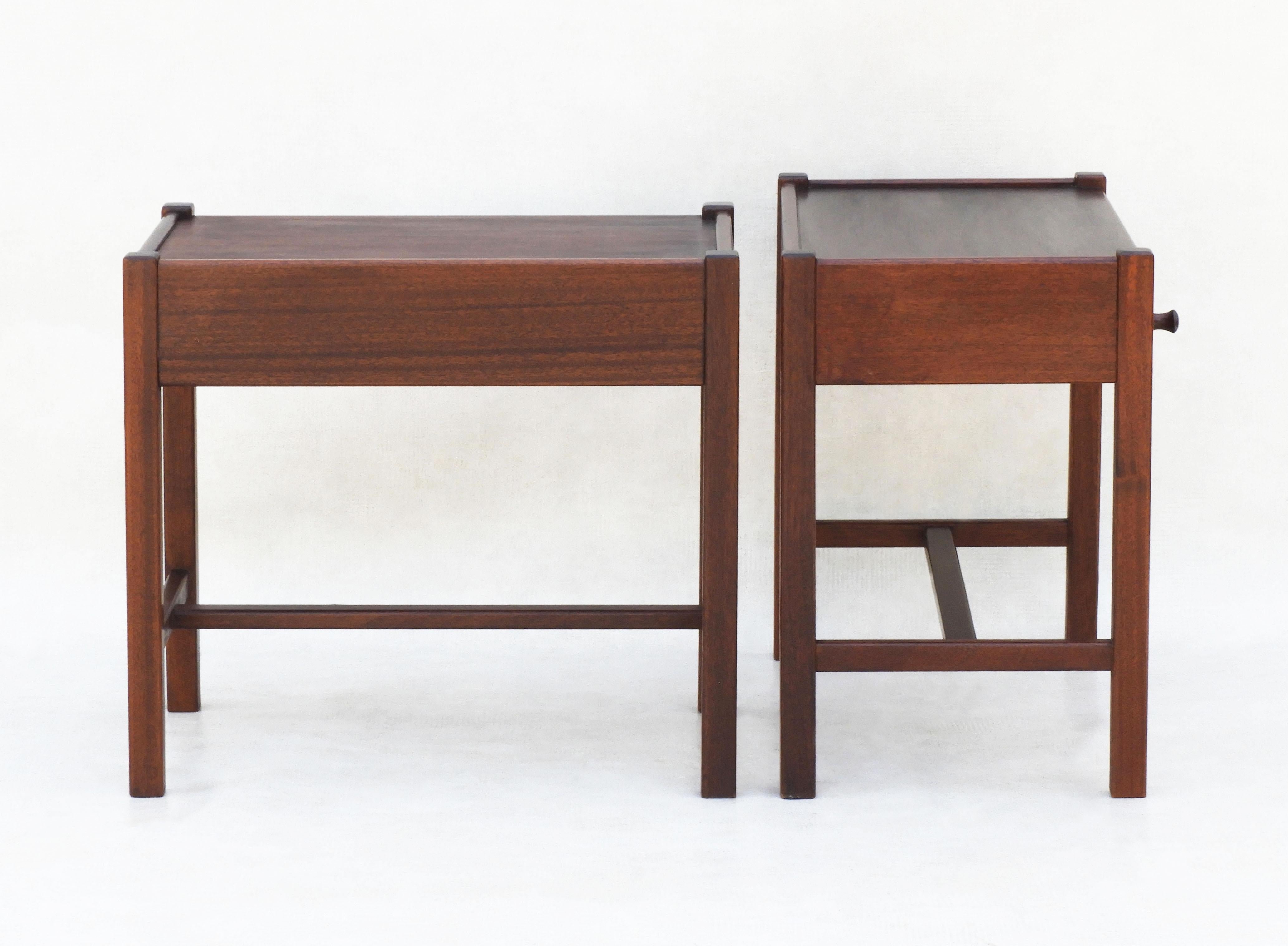 Pair of Vintage French Nightstands or Sofa End Tables, c1970 FREE SHIPPING 1