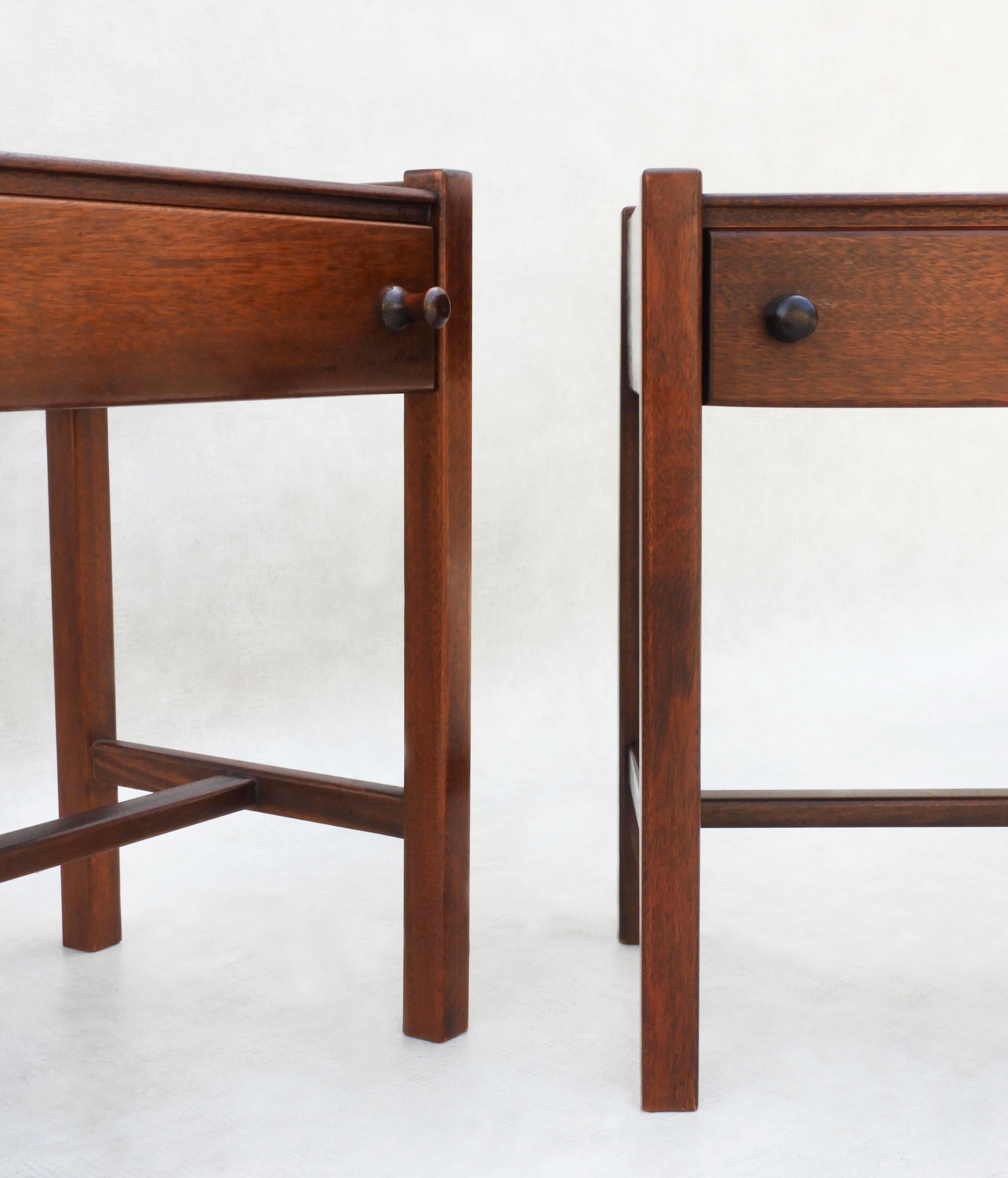 Pair of Vintage French Nightstands or Sofa End Tables, c1970 FREE SHIPPING 4