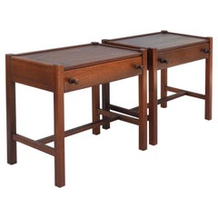 Pair of Vintage French Nightstands or Sofa End Tables, c1970 FREE SHIPPING