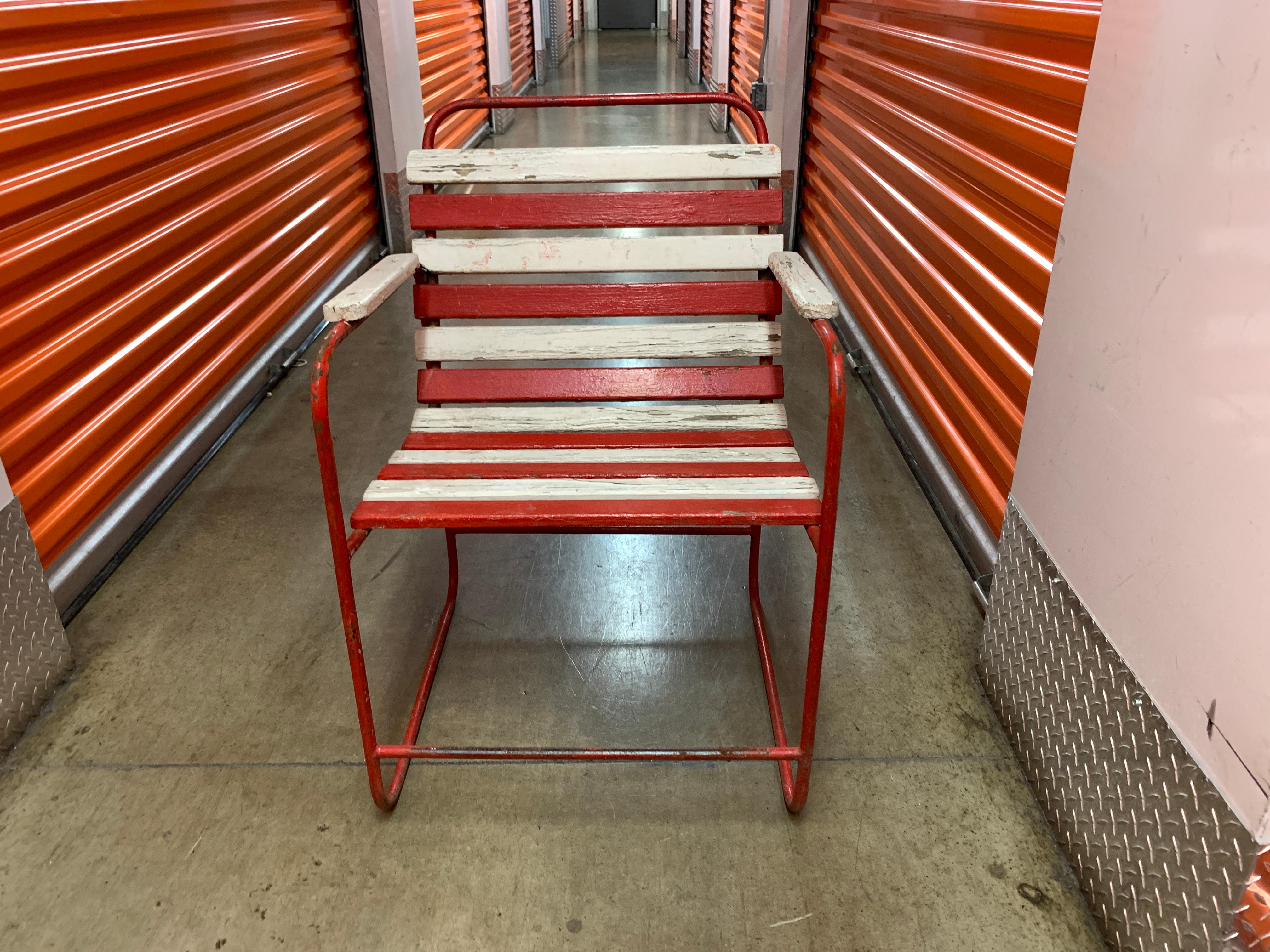 20th Century Pair of Vintage French Outdoor Dining Armchairs