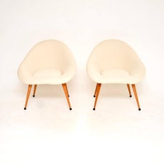 Pair of Vintage French Pod Armchairs