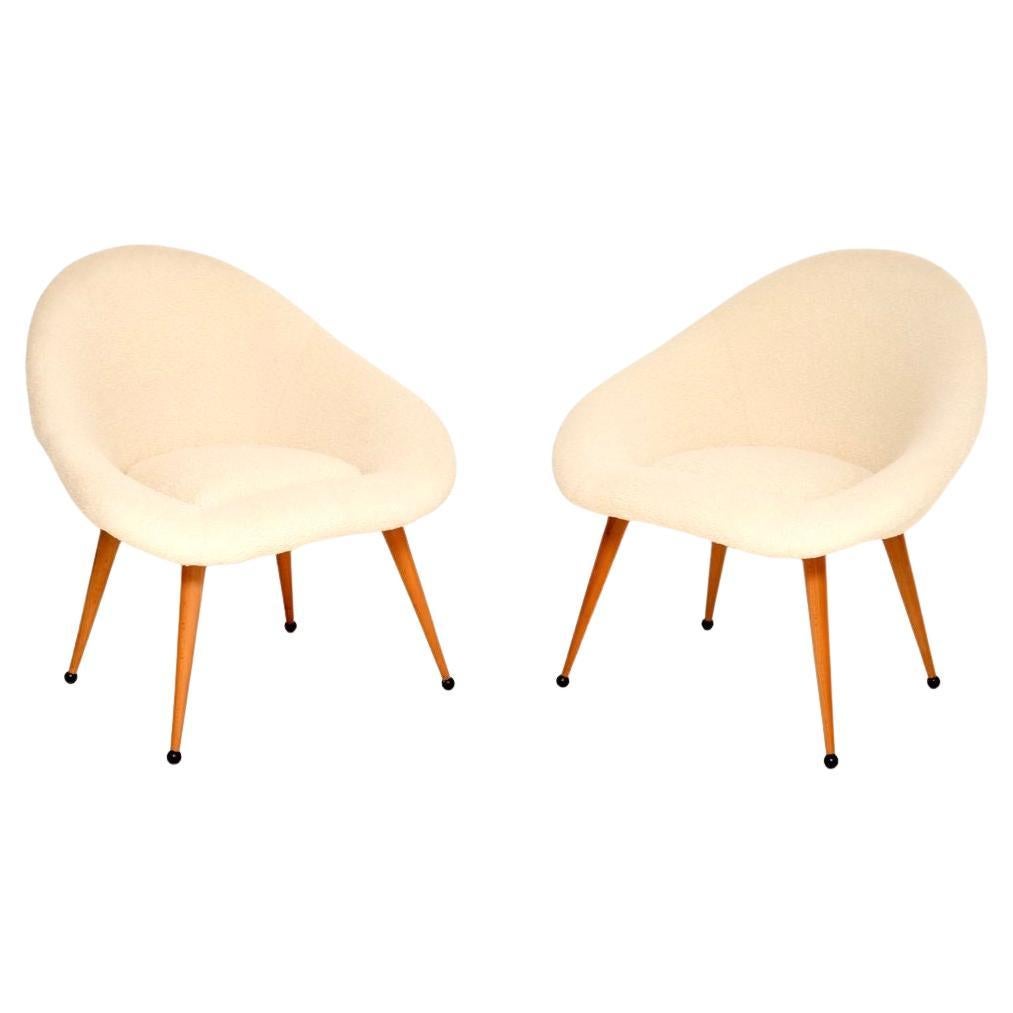 Pareja de sillones de vaina franceses vintage