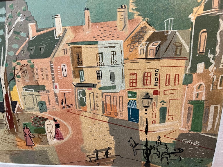 Pair of Vintage French Prints by Charles Cobelle For Sale at 1stDibs