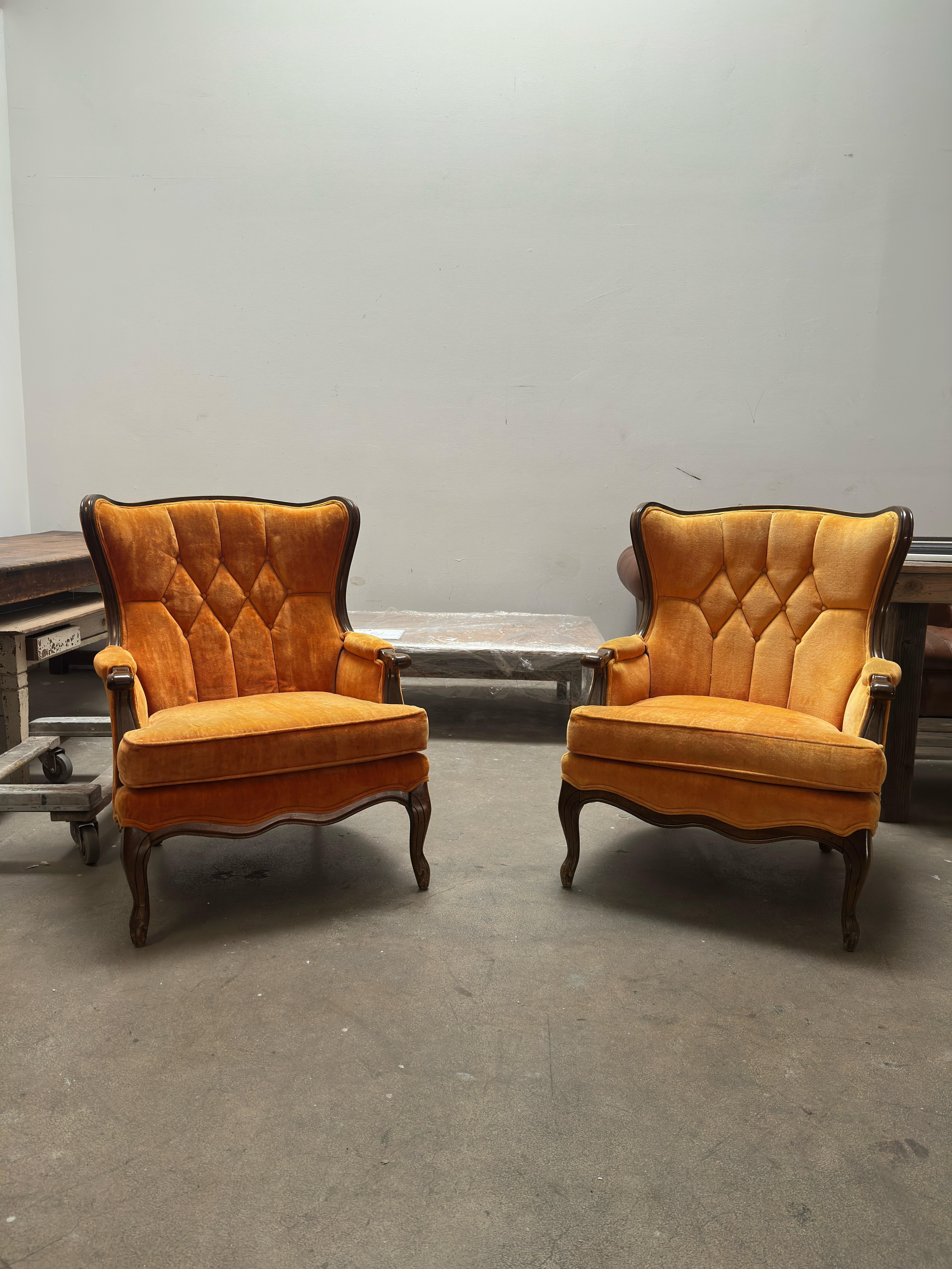 Pair of Vintage French Provincial Armchairs For Sale 7