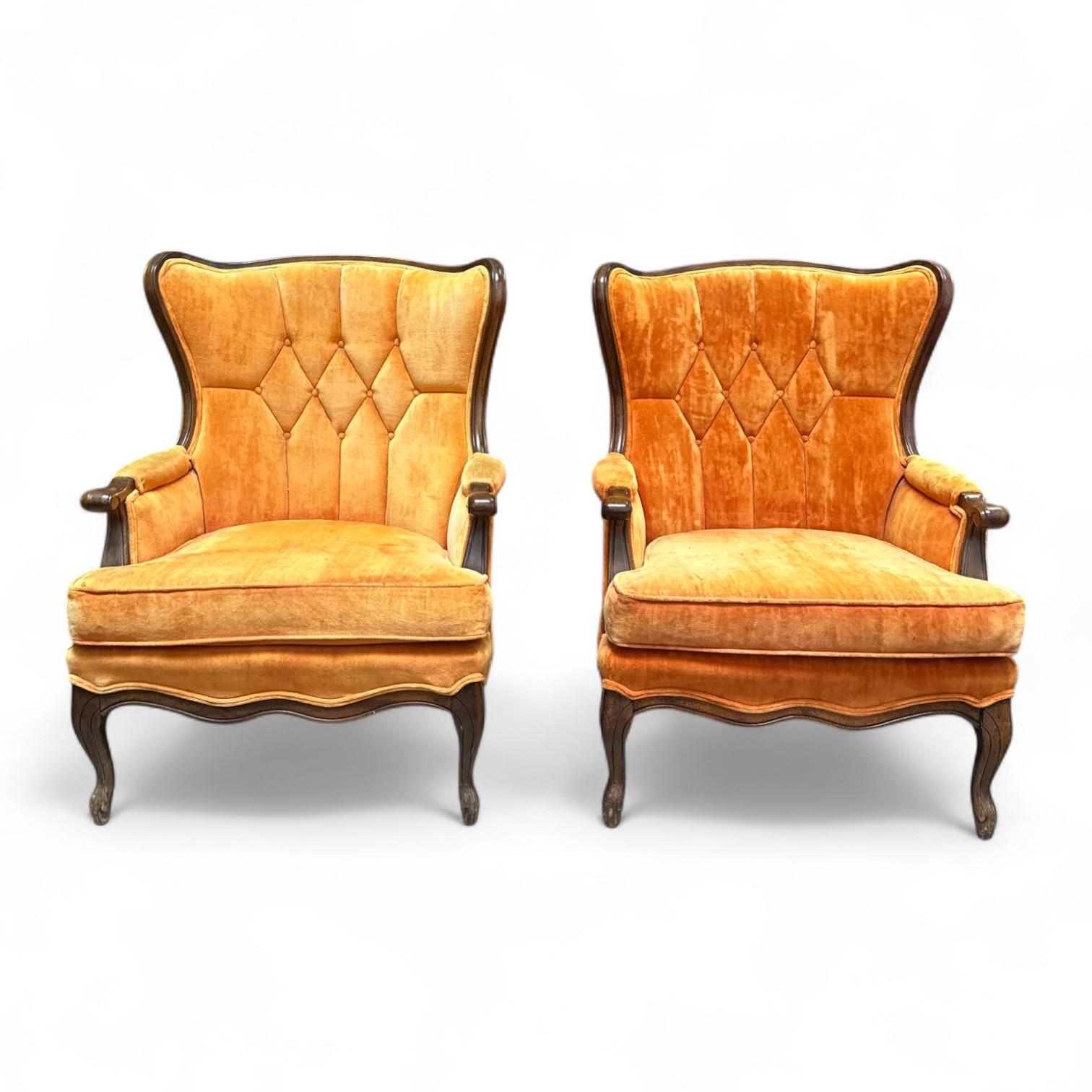 Pair of Vintage French Provincial Armchairs For Sale 3