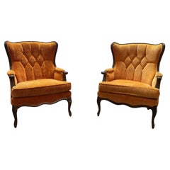 Pair of Vintage French Provincial Armchairs