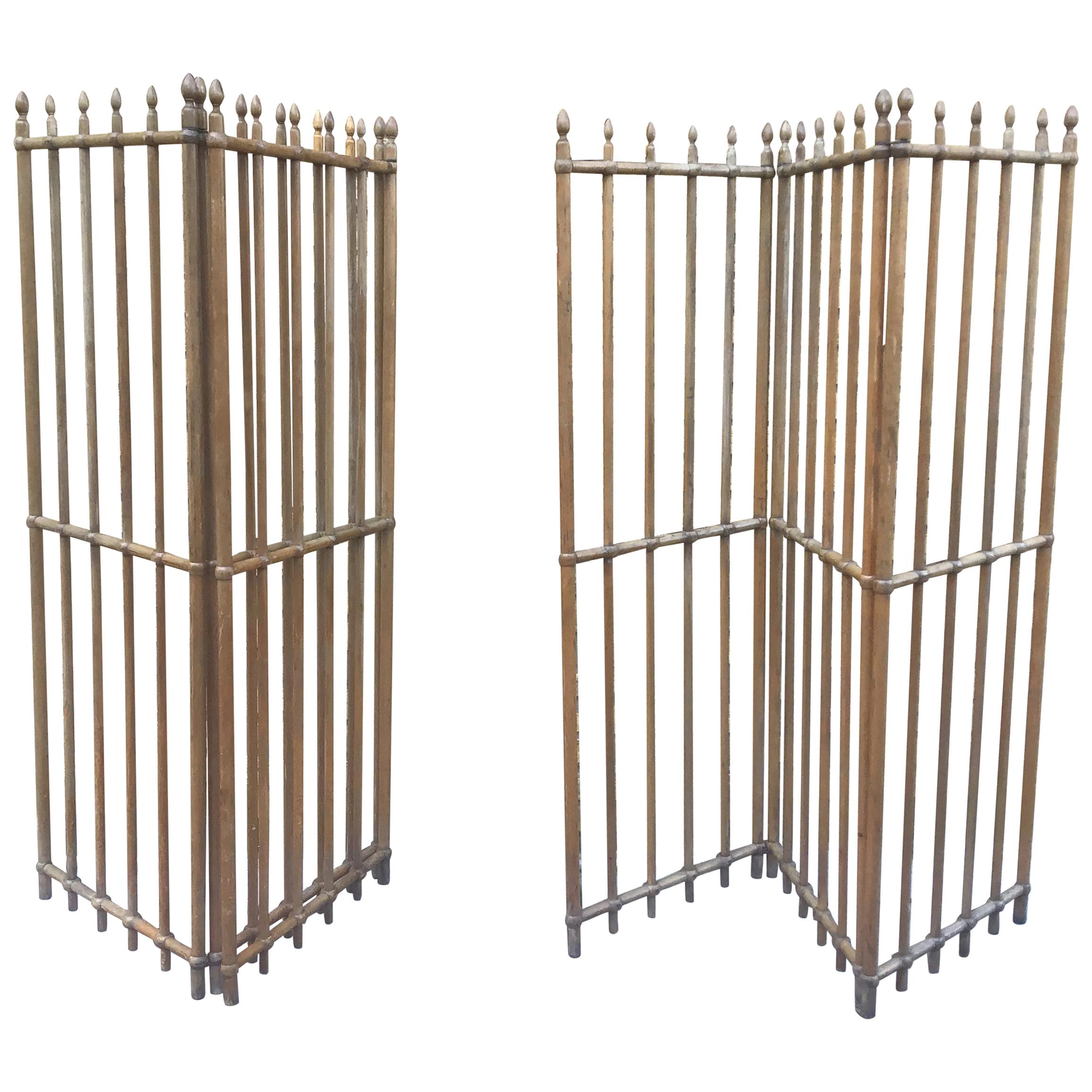 Pair of Vintage French Room Dividers/Victorian Room Dividers For Sale