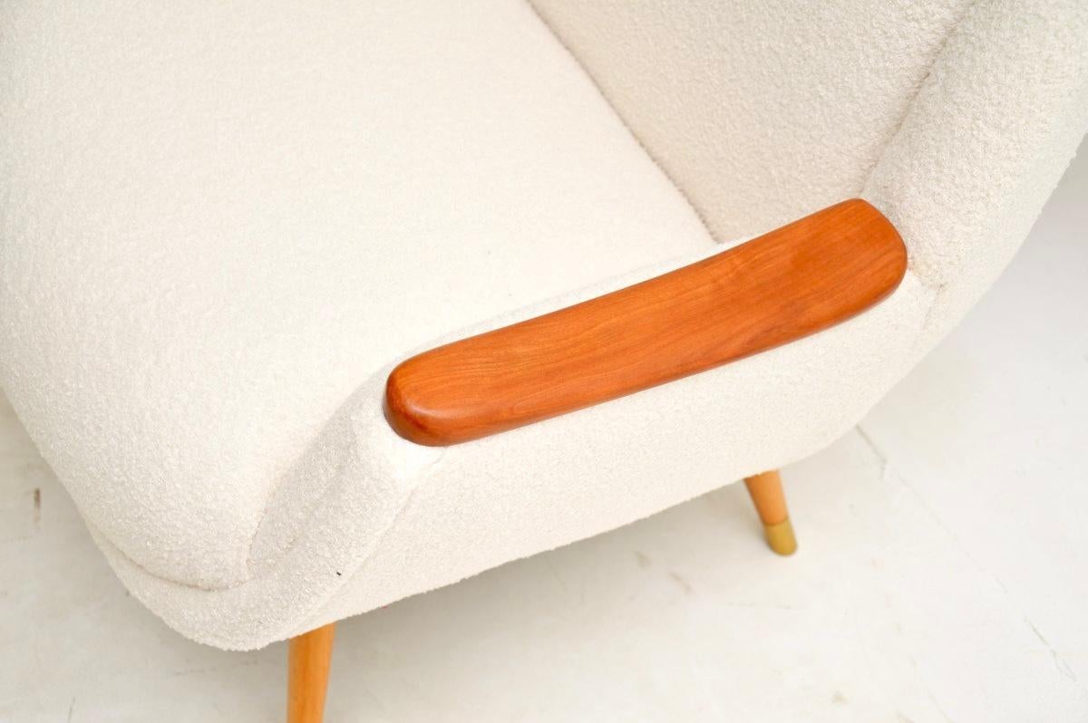 Pair of Vintage French Satinwood Armchairs For Sale 1