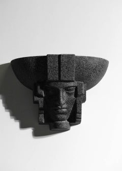 Paar französische Vintage-Konsolen Saint Clément Faïence 50''s, G528