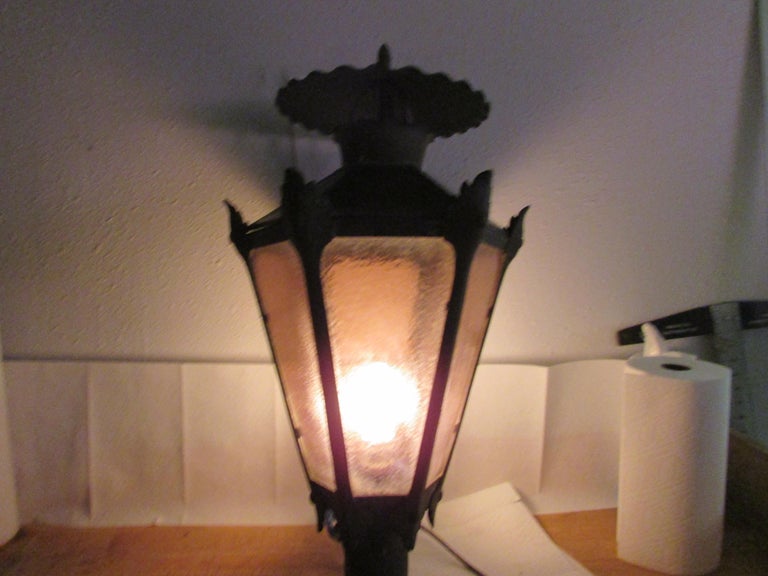 Vintage French Style Large Copper Outdoor Lanterns For Sale at 1stDibs