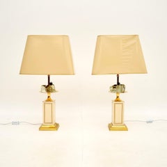 Pair of Vintage French Table Lamps by Le Dauphin