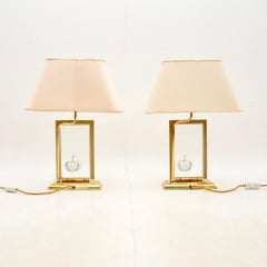 Pareja de lámparas de mesa francesas vintage de Le Dauphin