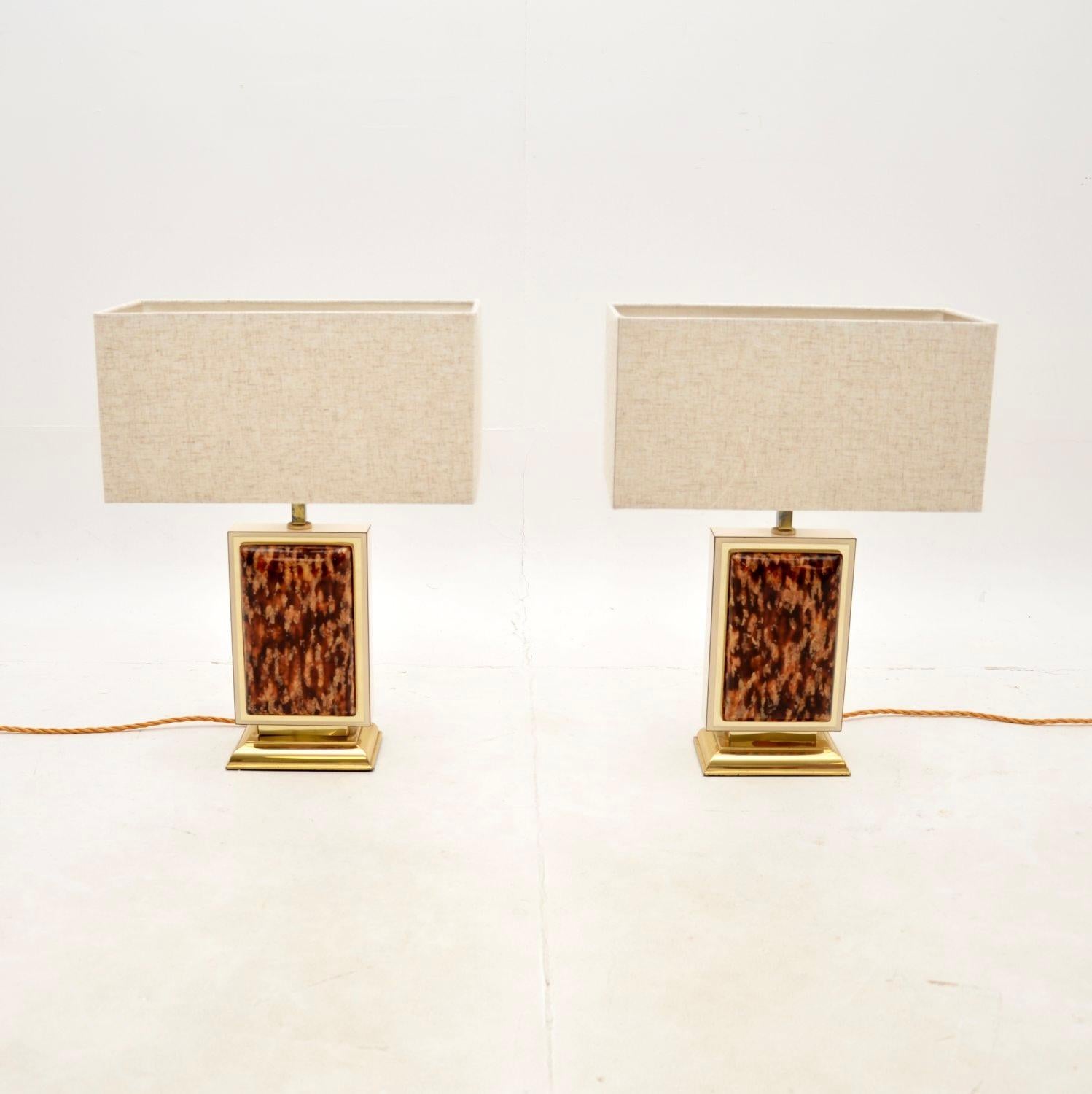 Pair of Vintage French Table Lamps In Good Condition In London, GB